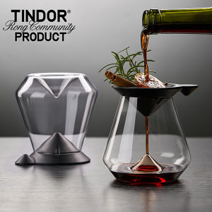 Burgundy Crystal Red Wine Glass Luxury Handmade Wine Shape Cocktail Mixing High End Table Glass for Home Use Customized Design