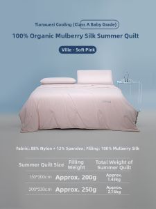 shui yang | Organic Silk Summer Light Quilt Set 4 Pieces