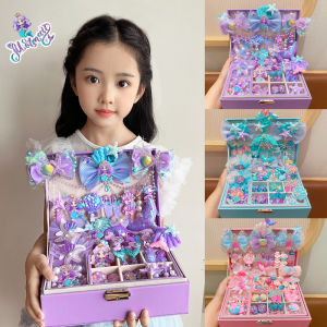Princess Mermaid Birthday Gift for Girls Childrens Toy Jewelry Box Hair Accessory Playhouse Simulation Dollhouse Accessories