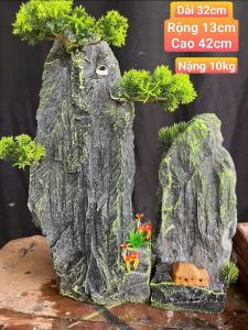 Hòn Non Bộ Trang Trí Bể Cá - Núi Đá Có Thác Nước