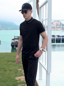 Line Polo Shirt (White | Black | Yellow | Dark Coffee)
