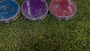 Gương trang điểm mini cầm tay  gương gập 2 mặt kim tuyến gương nước chảy lấp lánh siêu xinh