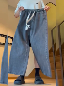 SharpLook【3 colors】M -2XLDenim Pants For Men Baggy Maong Pants Men Straight Cut Wide Leg Loose Jeans Plus Size 2025 NEW