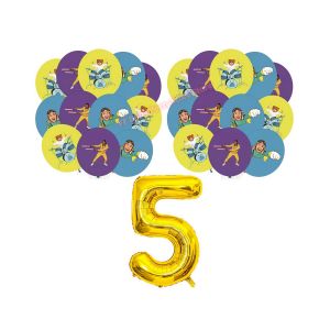 Level-based Game Dannys Go Birthday Party Decoration Plate Cup Napkin Backdrop Learning Game Party Favors Baby Shower Supplies