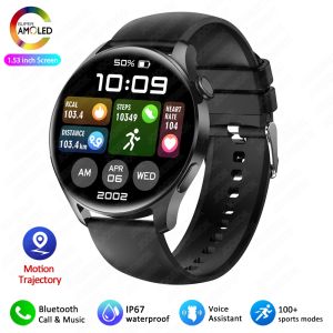 2025 NEW For HUAWEI Watch 3 Smart Watch Men Full Touch Screen Sports Fitness Waterproof Watch Mens Bluetooth Call Smartwatch