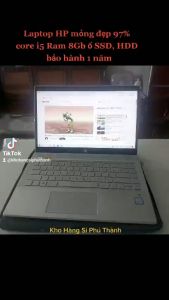 Laptop HP mỏng đẹp 97% core i5 8265U Ram 8Gb ổ SSD 128Gb và 500GB HDD đầy đủ phụ kiện bảo hành 1 năm