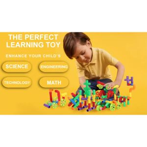 TAIYO Mainan Anak  DIY Pipe Block Pipa Building Blok Puzzle Edukasi Rakit