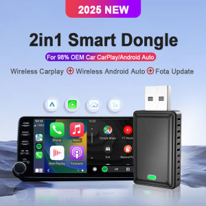 2024 Carplay Wireless Android Auto Adapter 2in1 Smart Dongle Fota Update Plug and play For Volvo Benz Audi Honda Haval Hyundai Auto Wireless Car Charger Aux Bluetooth Adapter Auto - Lazada