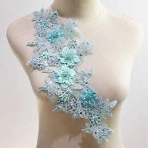 lace bordir crystal import wedding lace
