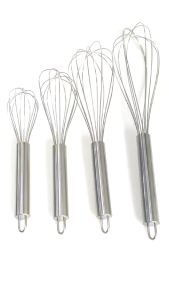 Honcer Kitchen Stainless steel manual whisk butter egg white household stirring rod