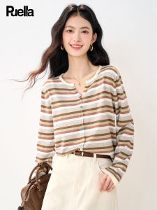 puella | Spring Fashion Plain Striped Sweater
