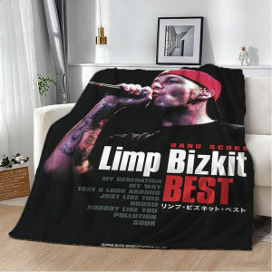Bandai | 3D L-LimpS Band B-Bizkit Band Classic Flannel Blanket Soft Throw Blanket Art For Home Decor Bedroom Bed Sofa Picnic Fans Gifts