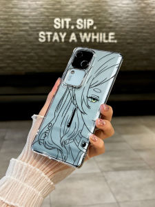 Fragile Cartoon Phone Case for VIVOS50 S30ProMini S20Pro S19 S18E S17T S16 Full Cover Anti-Fall Mens Womens Silicone Protective Shell