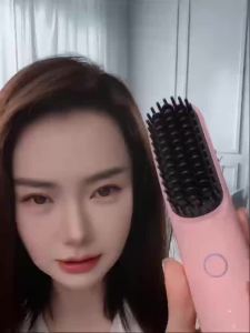 [50% OFF] Cordless Ionic Straightening Comb Mini Travel Comb Rechargeable Battery & Hair Care LED Display