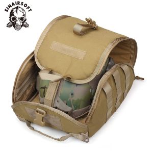 SINAIRSOFT กระเป๋าถือกระเป๋าเก็บของหมวกนิรภัยสำหรับจักรยาน1000D กลางแจ้งกระเป๋าป้องกันแผ่นรองหมวกกันน๊อค MICH