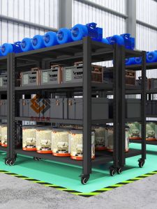 Heavy-Duty Storage Shelf with Wheels Movable Thickened Storage Rack Display Rack Iron Rack For Home Multi-Layer Multifunctional