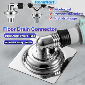 ItemMart Washing Machine Floor Drain Connector Deodorization Anti-Overflow Three-Way Dual-Use Floor Drains