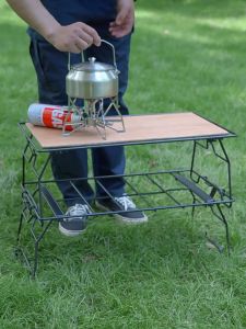 โต๊ะแร๊คCampingmoon T-238P รุ่นใหม่ล่าสุดพร้อมแผ่นท็อปไม้ (New Campingmoon T-238P Tent with Mosquito Net)