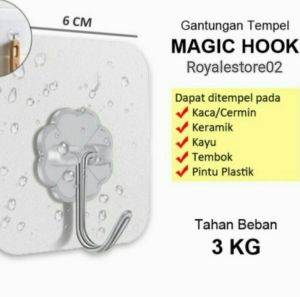 gantungan tempel dinding tembok serbaguna super kuat / gantungan kunci mobil 1 pcs