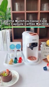 Cafelffe 5in1 Multiple Capsule Coffee Machine Cafetera Hot/Cold Espresso Machine 19Bar Dolce Gusto-Milk&Nexpresso Capsule ESE pod Ground Coffee