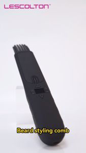 Lescolton Hair Straightener for Men Portable Cordless Hair StraightenerAnti-Scald Heated Beard Brush Electric Hot Comb 3 Temp Settings Ionic Mini Straightener for Home Travel Gifts for Men Him