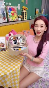 Bei BaoBao túi đựng mỹ phẩm mới của phụ nữ Túi Túi dáng gối Túi trang điểm xách tay sức chứa lớn Túi Xách Du Lịch Mỹ phẩm Túi đựng đồ vệ sinh túi lưu trữ