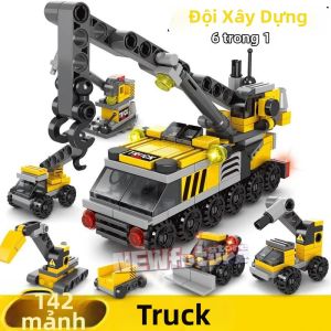 Bộ Đồ Chơi Lắp Ráp Mô Hình Xe Công Trình Hạng Nặng Xe Trộn Xi Măng Xe Cứu Hỏa Xe Xúc Lật Mini Xe Cảnh Sát Cổ Điển Dành Cho Cả Nam Và Nữ Làm Từ Nhựa Nhỏ Dùng Để Tạo Cảnh Thành Phố