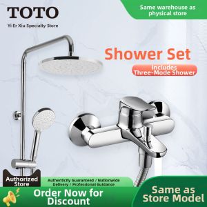 High-Pressure Mixing Shower Column with Overhead Sprayer
