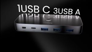 UGREEN 2 in 4 out Shared Switcher 4K 60Hz 5GbpsDual Simultaneous Display for laptop PS5 Switch