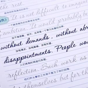 3D Groove English Copybook Practice Magic Copy Books Learning for Children Junior Students Handwriting 1 Book英文字帖26个字母汉字数字拼音凹槽练字帖可重复使用