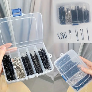 Dustproof Storage Box Beauty Hair Tool Storage Box Jewelry Organizer Multi-Functional Hair Accessory Portable Dividing Box