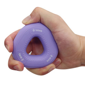 Silicone 50-100kg Hand Grip Arm Muscle Strength Exercise Gripping Ring Wrist Finger Trainer Workout Forearm Carpal Expander