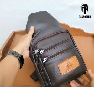 Tas selempang kulit pria garut Zorro/waistbag Zorro