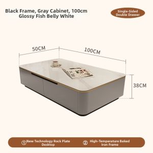 HSMJ | Simplicity Modern Luxury Rectangular Coffee Table Black Slate