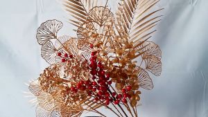 Cành Lá Giả Mạ Vàng Nhiều Mẫu Trang Trí Tết Đón May Mắn Tài Lộc DC-462