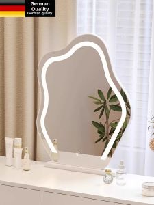LED Light Luxury Tabletop Makeup Mirror