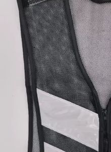 [ออกใบกำกับภาษีได้] เสื้อสะท้อนแสง ทรงวี วีพีเมี่ยม 3  มีซิป สีดำ/ขาว (พร้อมส่งในไทย/รวมVatแล้วค่ะ)