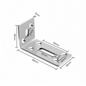 Invisible Suspended L Shaped Shelf Support Bracket