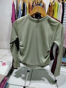 KAOS CROP TOP PREMIUM POLOS SERUT
