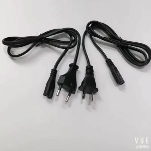 1m EU US AC Power Cable 2pin IEC C7 Power Extension Cord For PSP PSV PS2 PS3 Portable Radio Laptop CD Player