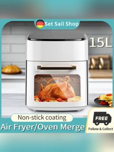 Air Fryer oven for baking electric oven 15L large capacity touch screen simplus airfryer burger grill with fryer fries fryer multi-function kitchen appliance