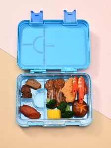 SG EmmAmy® Tritan Double-Button Bento Box Lunch Box for Student Lunch Multi-compartment Leakproof Lunchbox
