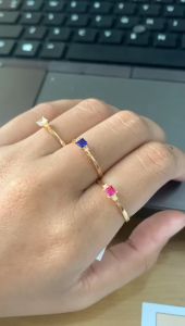 CINCIN WANITA MATA SATU CINCIN GOLD BATU CANTIK EMAS KADAR 6K DAN KADAR 8K CINCIN SIMPEL MURAH CK 267