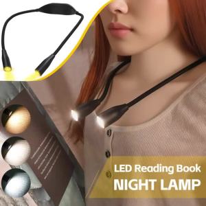 LED Neck Reading Light360° Flexible Arm Book Lamp for BedroomHands Free Bright Reading Night Light for BookwormsStudy Lamp