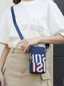 Womens Crossbody Mini Phone Bag Lightweight Neck Hanging Small Purse Oxford Cloth Handbag Fashionable Korean Style Bag