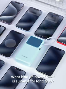 YOOBAO Q22 20000mAh Smart Fast Charging PD20W QC3.0 SCP22.5W High Quality Built-in Cable Power Bank