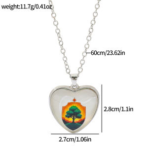 Bandai | A Knight of the Seven Kingdoms Necklace Heart Shape Pendant Necklace Jewelry Charm Fans Gift