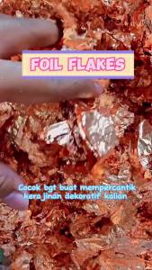 Foil Flakes Hologram White Pink Purple 20ml Blink Blink Putih Dekorasi Serpihan DIY Resin Art Accessories Hias Hiasan Kertas Filling Slime Lilin Clay Prakarya Metalik Metallic Aksesoris Kuku Sparkle Art Deco Kesenian Craft Crafting 20ml Grosir Prakarya