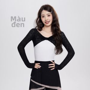 aiwuge | Áo Khoác Múa Voan Ren Mới