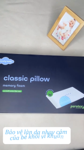 Gối cho bé sơ sinh Comfybaby ruột cao su non giữ form tốt vỏ sợi tre kháng khuẩn vượt trội